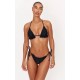 Black Frill Edge Padded Bikini Top