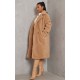 Camel Teddy Bear Borg Coat