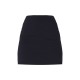 Black Stretch Woven Basic High Rise Micro Mini Skirt