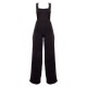 Black Woven Cut Out Bow Detail Jumpsuit