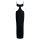 PLT Label Black Extreme Cut Out Bust Detail Tailored Maxi Dress