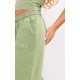 Olive Washed Oversized Low Rise Wide Leg Sweatpants