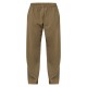 Olive Washed Rib Panel Wide Leg Sweatpants