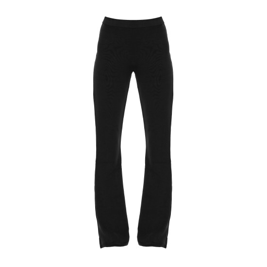 Black Premium Soft Touch Skinny Flare Pants