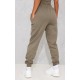 PRETTYLITTLETHING Sage Khaki Prettylittlething High Waist Cuffed Sweatpant