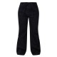 Petite Black Denim Frayed Tie Waist Wide Leg Jeans