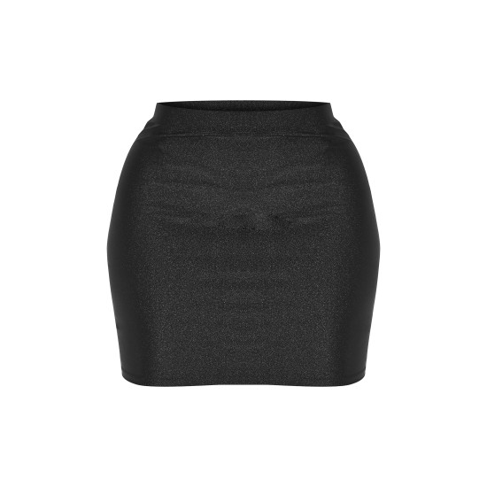 Shape Black Disco Sculpt Micro Mini Skirt