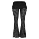 Shape Black Lace Flares With Ruched Skirt