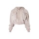 PRETTYLITTLETHING Shape Taupe Washed Cargo Cropped Hoodie