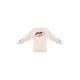 PRETTYLITTLETHING Cream Embroidered Contrast Panel Oversized Sweatshirt