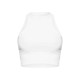 White Slinky Racer Crop Top