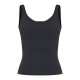 Black Sculpt Longline Padded Sports Vest