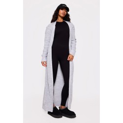 Light Grey Maxi Knitted Cardigan